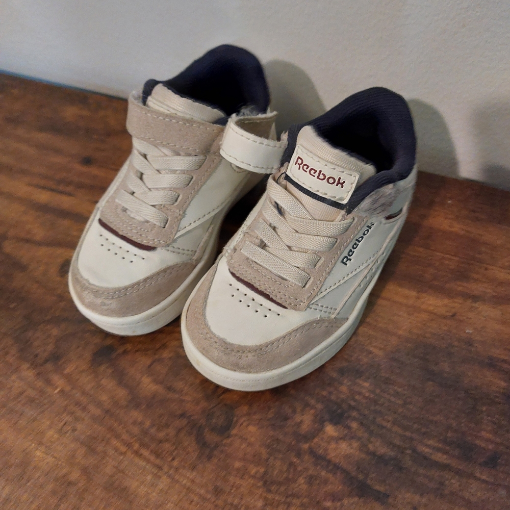 Reebok Kids Beige and Tan Sneakers